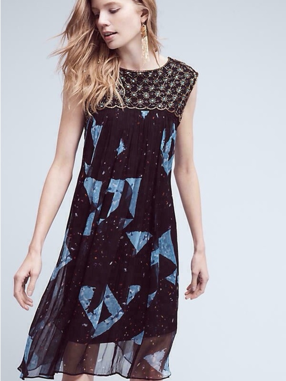 Anthropologie Women's Lydia Swing Dress By Moulinette Soeurs Size 8